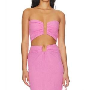 NEW NATALIE ROLT lilo crop top in candy pink